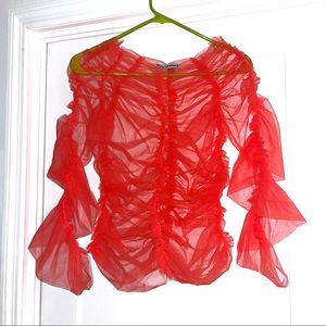 Molly Goddard Pink Una Long sleeve top